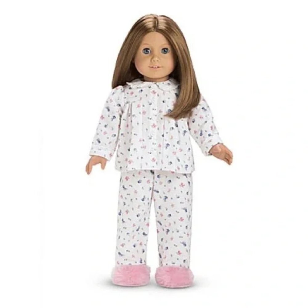 American Girl Emily Flannel Floral Pajama Pants for 18 in Doll Retired Bottom